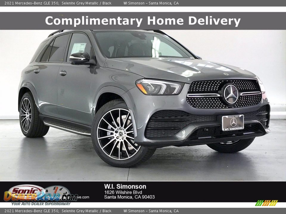 2021 Mercedes-Benz GLE 350 Selenite Grey Metallic / Black Photo #1