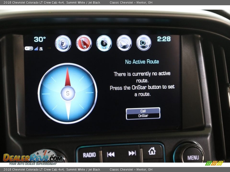 2018 Chevrolet Colorado LT Crew Cab 4x4 Summit White / Jet Black Photo #12