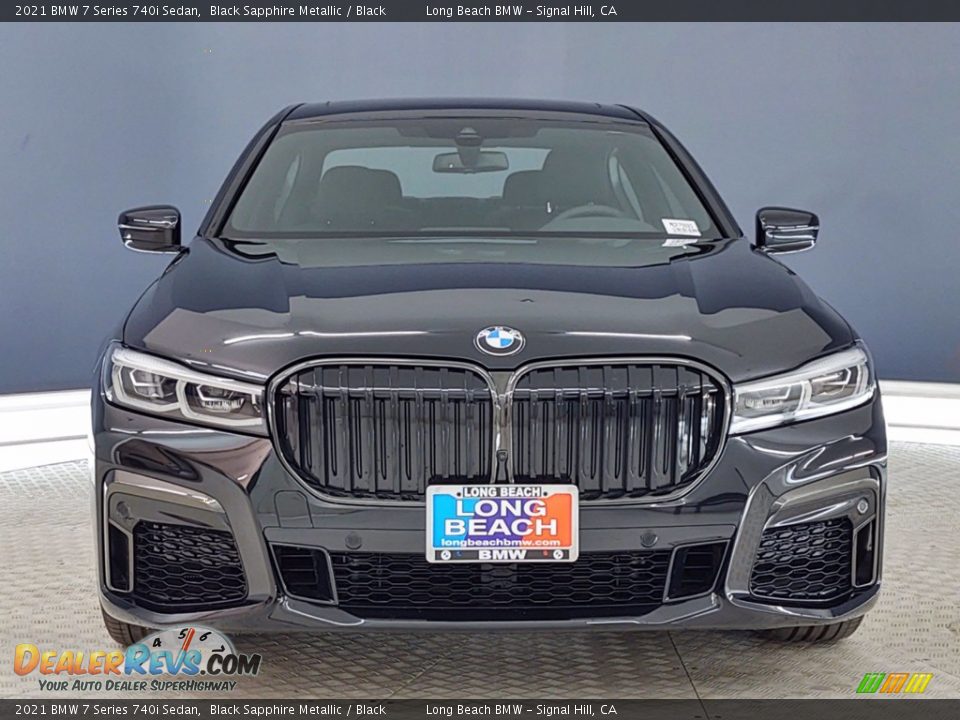 2021 BMW 7 Series 740i Sedan Black Sapphire Metallic / Black Photo #2