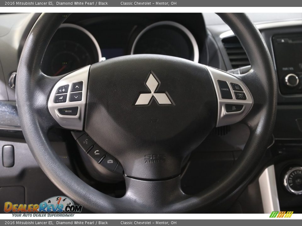 2016 Mitsubishi Lancer ES Diamond White Pearl / Black Photo #7