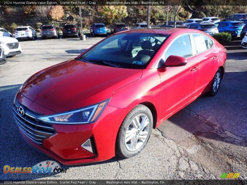 2020 Hyundai Elantra Value Edition Scarlet Red Pearl / Gray Photo #5