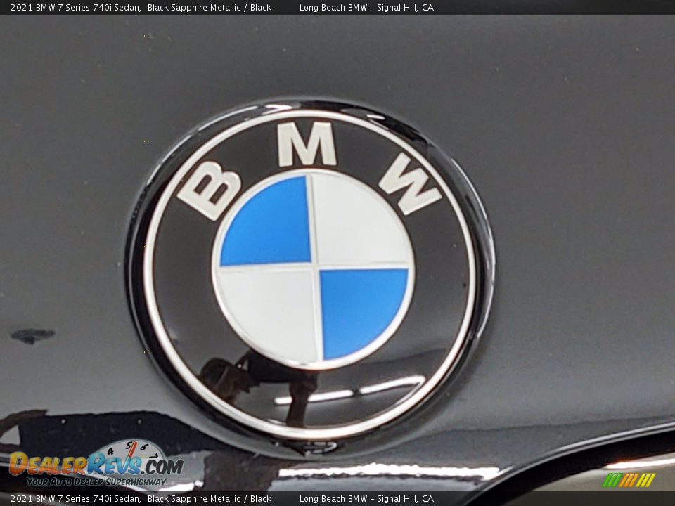 2021 BMW 7 Series 740i Sedan Black Sapphire Metallic / Black Photo #21