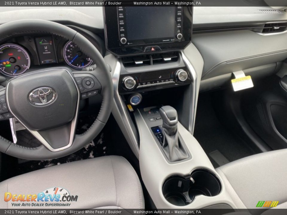 2021 Toyota Venza Hybrid LE AWD Blizzard White Pearl / Boulder Photo #3