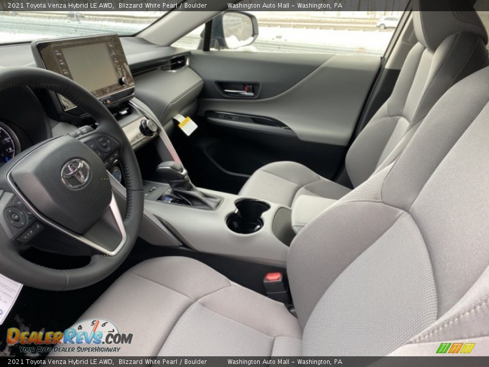 2021 Toyota Venza Hybrid LE AWD Blizzard White Pearl / Boulder Photo #4