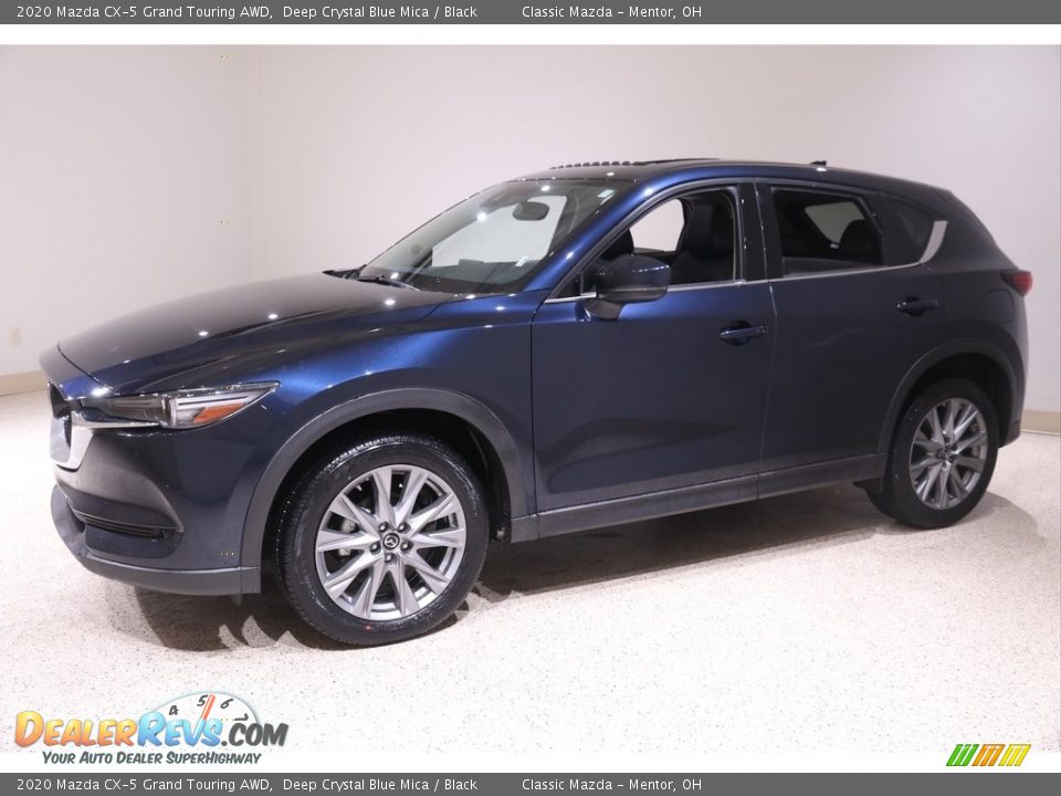 2020 Mazda CX-5 Grand Touring AWD Deep Crystal Blue Mica / Black Photo #3