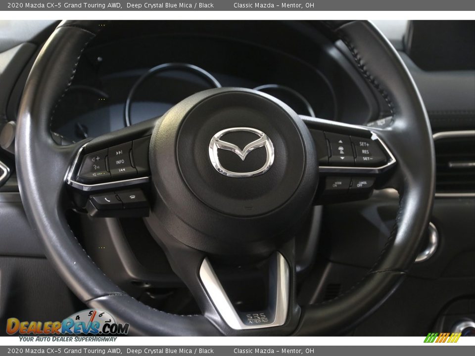 2020 Mazda CX-5 Grand Touring AWD Deep Crystal Blue Mica / Black Photo #7