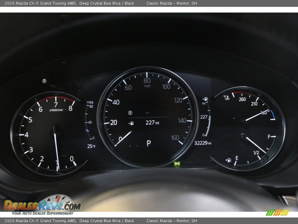 2020 Mazda CX-5 Grand Touring AWD Deep Crystal Blue Mica / Black Photo #8