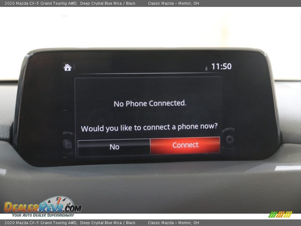 2020 Mazda CX-5 Grand Touring AWD Deep Crystal Blue Mica / Black Photo #11