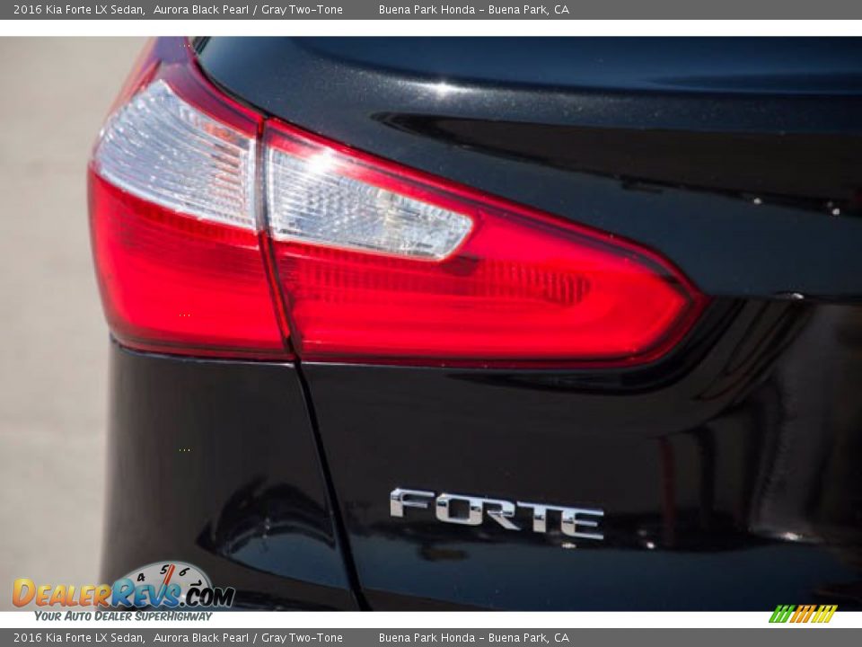 2016 Kia Forte LX Sedan Aurora Black Pearl / Gray Two-Tone Photo #11
