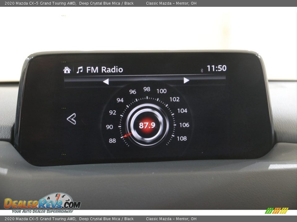 2020 Mazda CX-5 Grand Touring AWD Deep Crystal Blue Mica / Black Photo #12