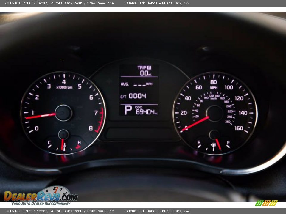 2016 Kia Forte LX Sedan Gauges Photo #25