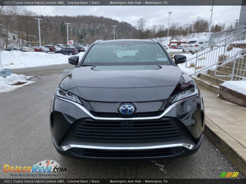 2021 Toyota Venza Hybrid Limited AWD Celestial Black / Black Photo #11