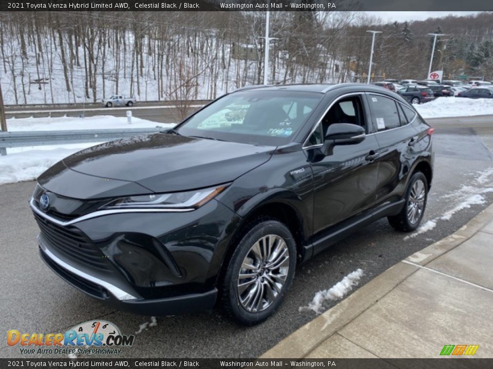 2021 Toyota Venza Hybrid Limited AWD Celestial Black / Black Photo #12