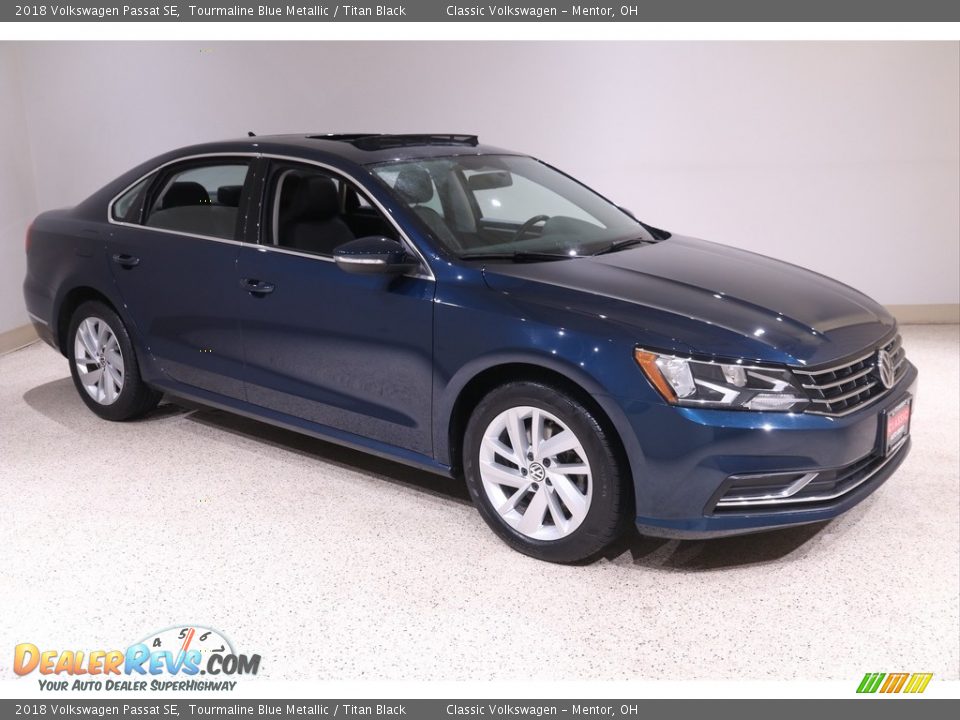 2018 Volkswagen Passat SE Tourmaline Blue Metallic / Titan Black Photo #1