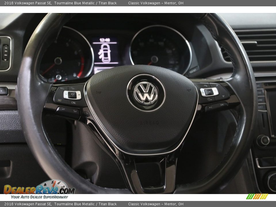 2018 Volkswagen Passat SE Tourmaline Blue Metallic / Titan Black Photo #7