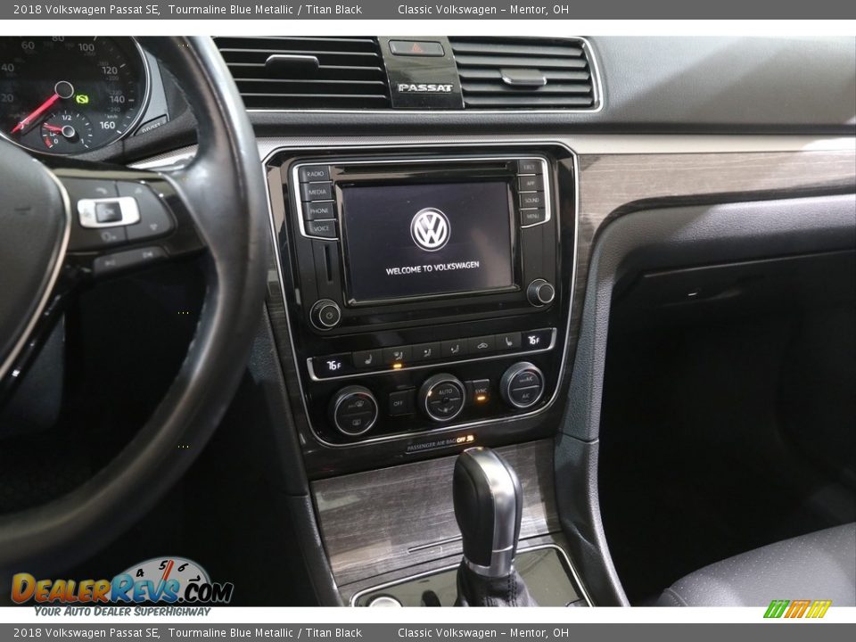 2018 Volkswagen Passat SE Tourmaline Blue Metallic / Titan Black Photo #9