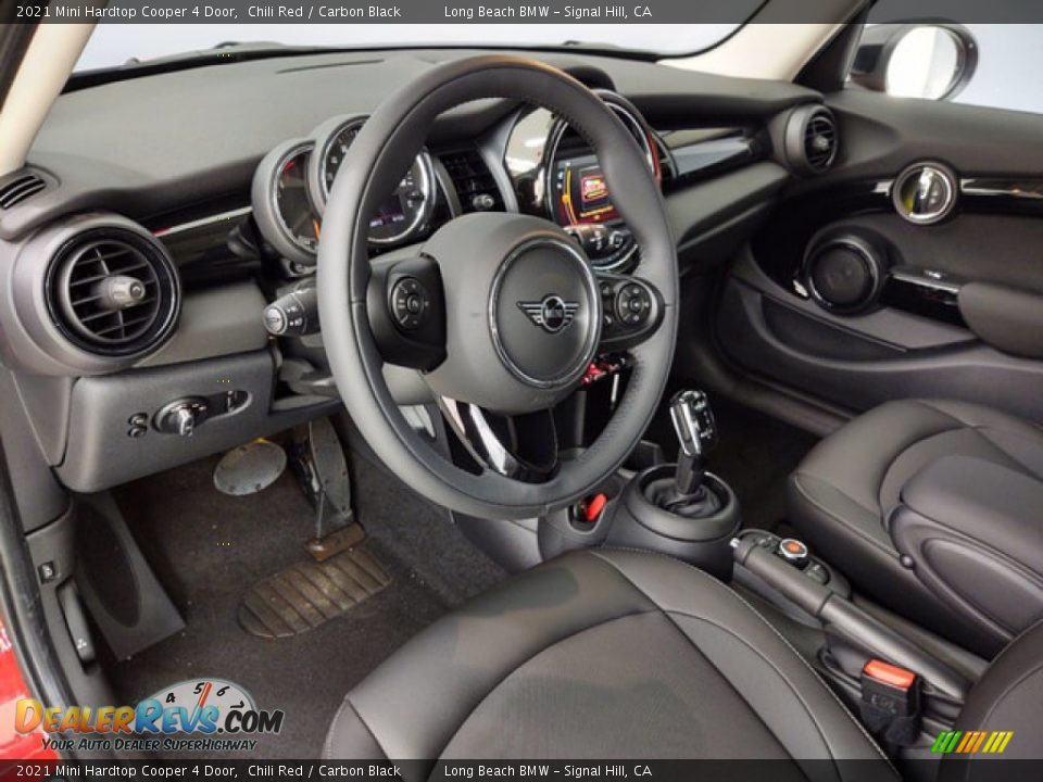 Carbon Black Interior - 2021 Mini Hardtop Cooper 4 Door Photo #4