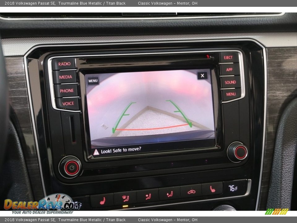 2018 Volkswagen Passat SE Tourmaline Blue Metallic / Titan Black Photo #12