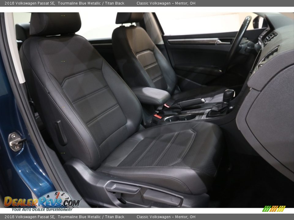 2018 Volkswagen Passat SE Tourmaline Blue Metallic / Titan Black Photo #14