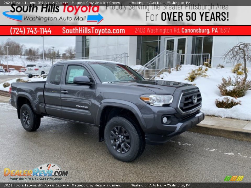 2021 Toyota Tacoma SR5 Access Cab 4x4 Magnetic Gray Metallic / Cement Photo #1