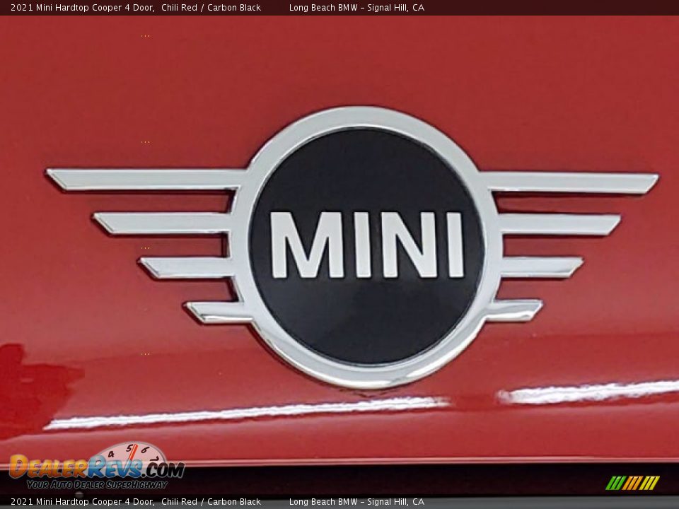 2021 Mini Hardtop Cooper 4 Door Chili Red / Carbon Black Photo #20