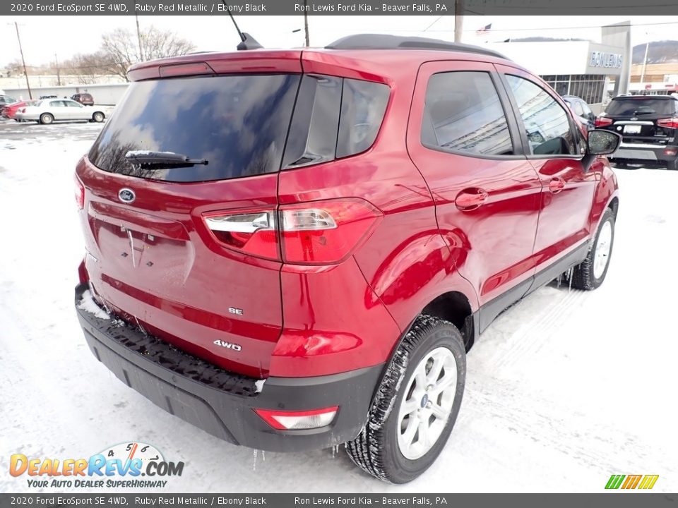 2020 Ford EcoSport SE 4WD Ruby Red Metallic / Ebony Black Photo #2