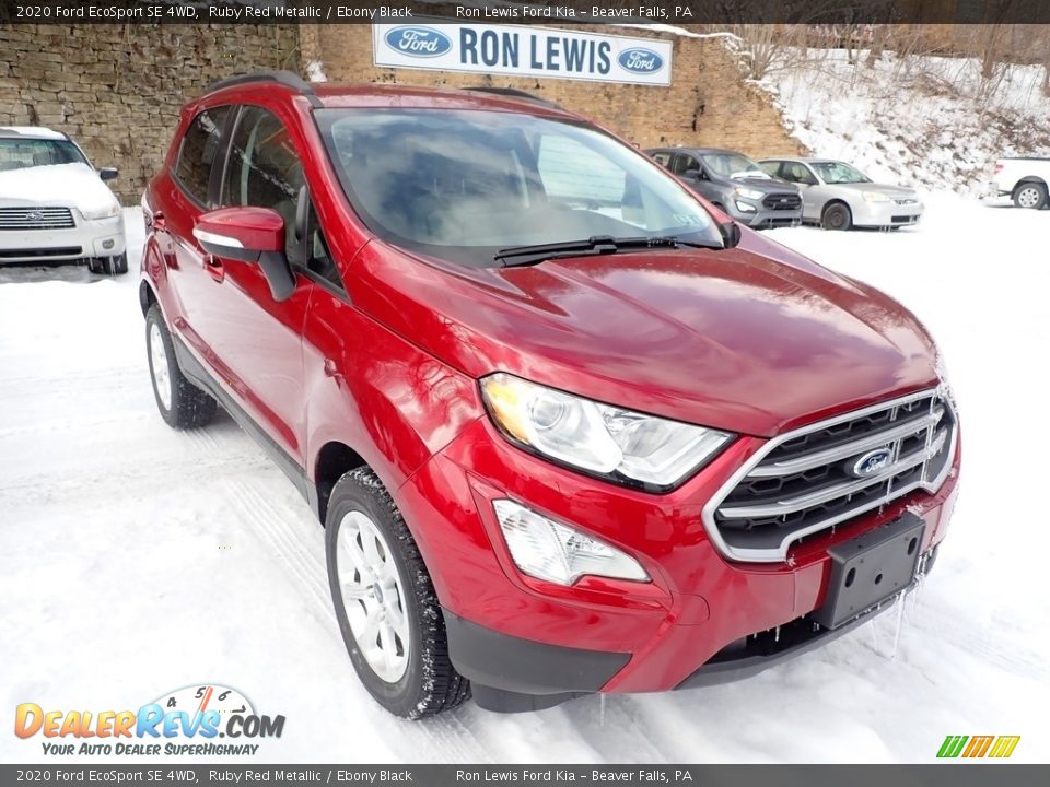 2020 Ford EcoSport SE 4WD Ruby Red Metallic / Ebony Black Photo #3