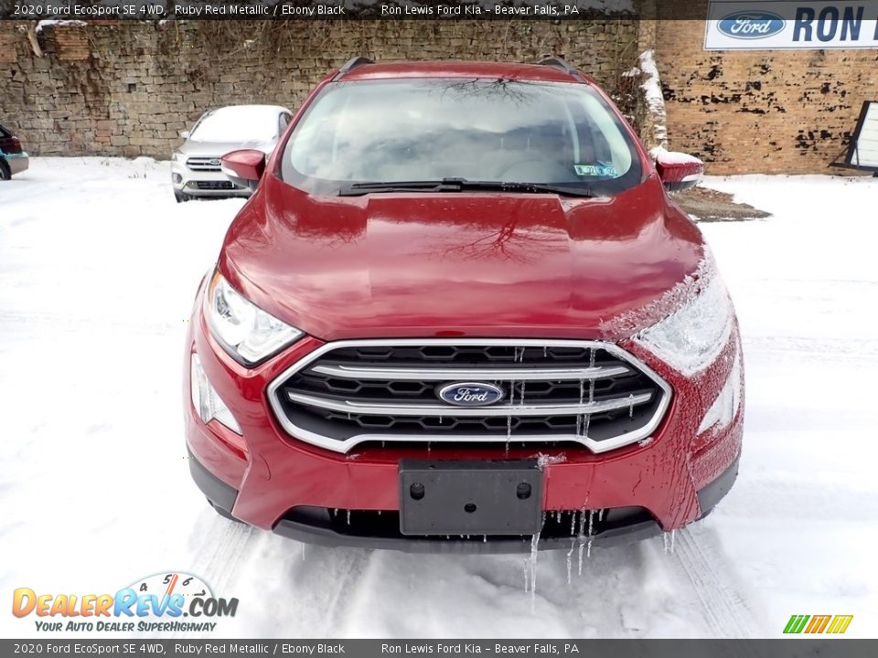 2020 Ford EcoSport SE 4WD Ruby Red Metallic / Ebony Black Photo #4