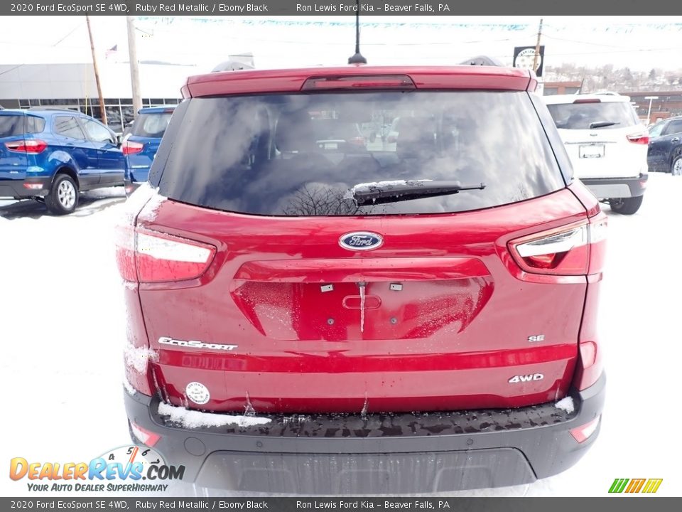 2020 Ford EcoSport SE 4WD Ruby Red Metallic / Ebony Black Photo #6