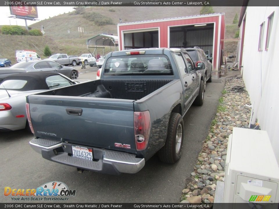 2006 GMC Canyon SLE Crew Cab Stealth Gray Metallic / Dark Pewter Photo #6