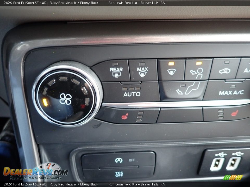 2020 Ford EcoSport SE 4WD Ruby Red Metallic / Ebony Black Photo #17