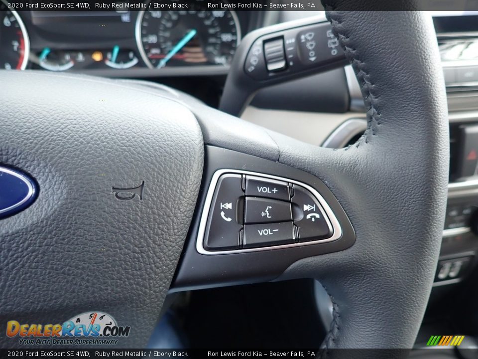 2020 Ford EcoSport SE 4WD Ruby Red Metallic / Ebony Black Photo #18