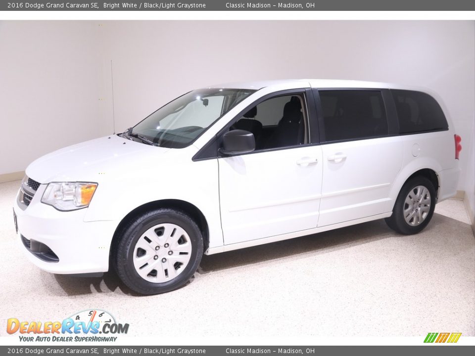 2016 Dodge Grand Caravan SE Bright White / Black/Light Graystone Photo #3