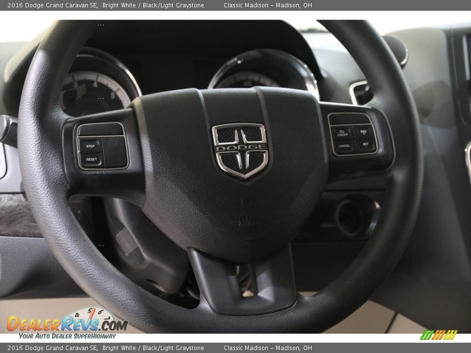 2016 Dodge Grand Caravan SE Bright White / Black/Light Graystone Photo #7