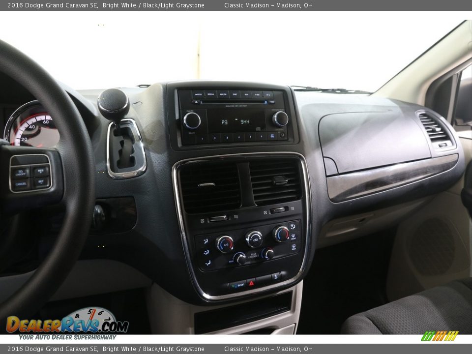 2016 Dodge Grand Caravan SE Bright White / Black/Light Graystone Photo #9