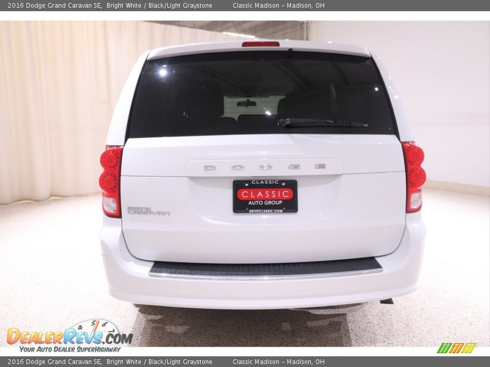 2016 Dodge Grand Caravan SE Bright White / Black/Light Graystone Photo #17