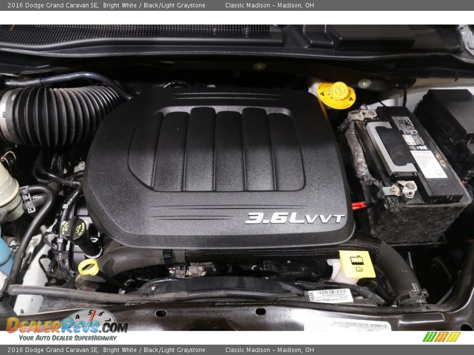 2016 Dodge Grand Caravan SE Bright White / Black/Light Graystone Photo #18