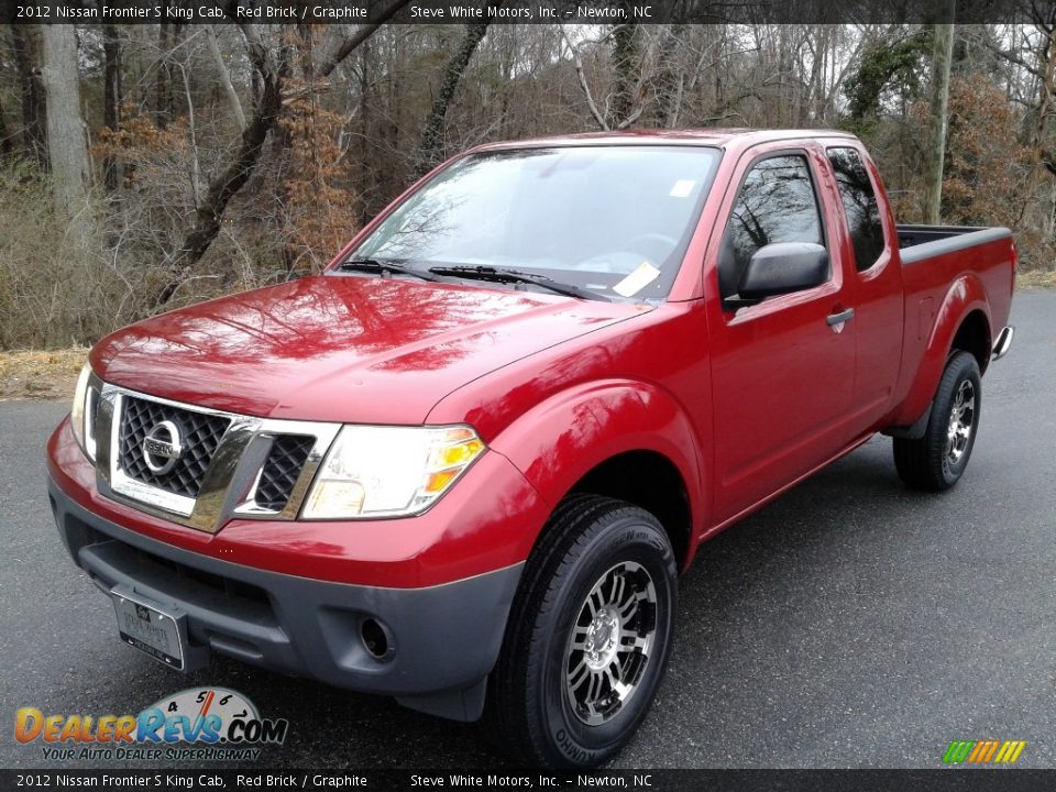 2012 Nissan Frontier S King Cab Red Brick / Graphite Photo #3