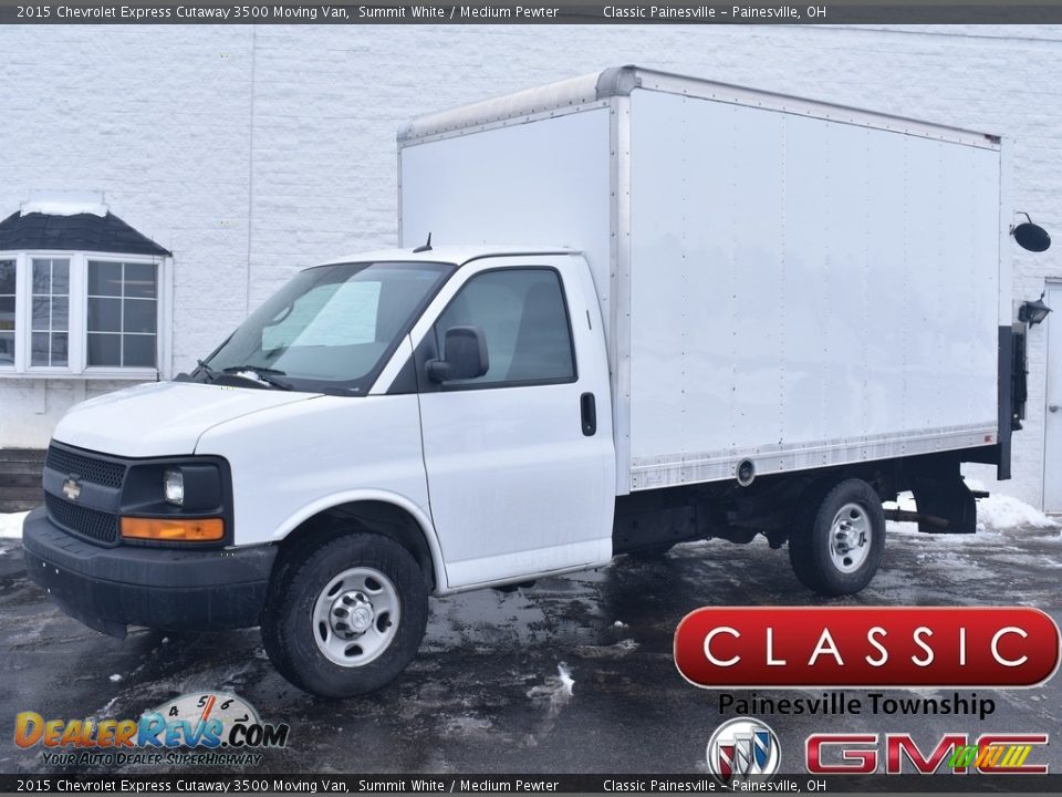 2015 Chevrolet Express Cutaway 3500 Moving Van Summit White / Medium Pewter Photo #1