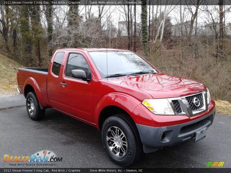2012 Nissan Frontier S King Cab Red Brick / Graphite Photo #5