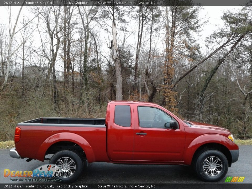 2012 Nissan Frontier S King Cab Red Brick / Graphite Photo #6