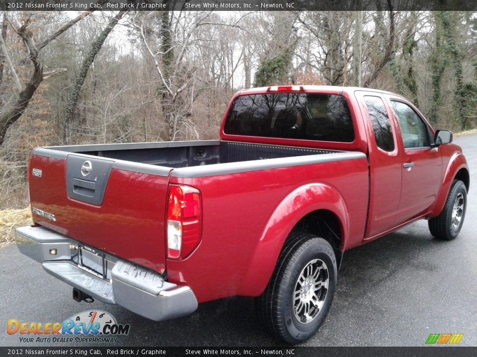 2012 Nissan Frontier S King Cab Red Brick / Graphite Photo #7