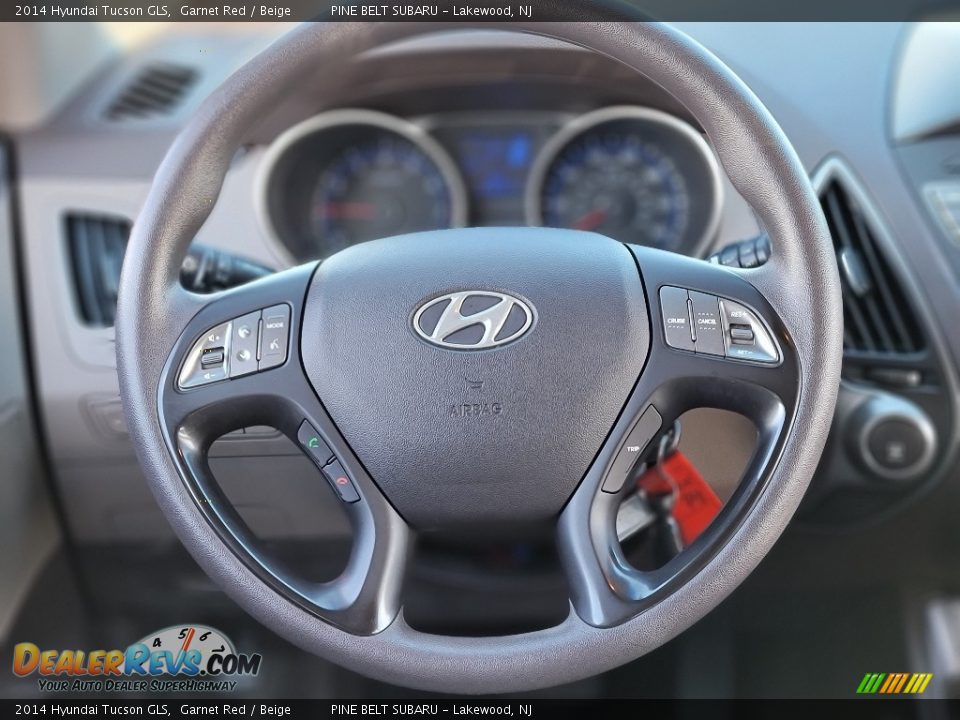 2014 Hyundai Tucson GLS Garnet Red / Beige Photo #10