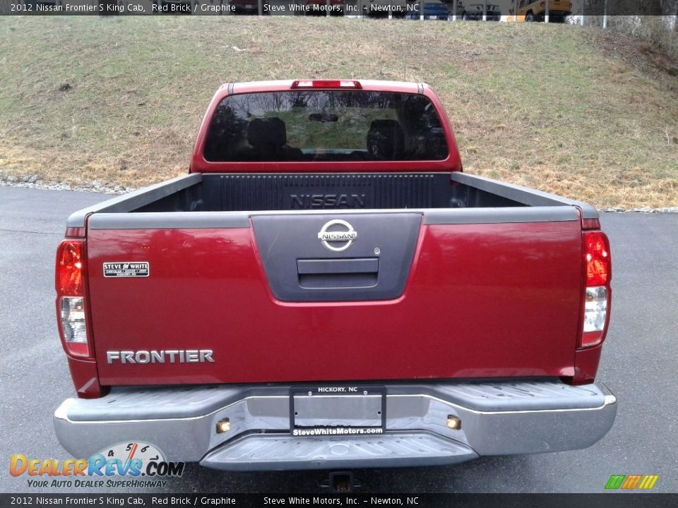 2012 Nissan Frontier S King Cab Red Brick / Graphite Photo #8