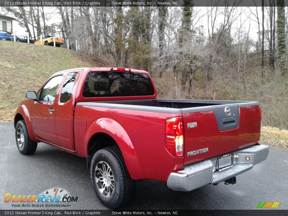 2012 Nissan Frontier S King Cab Red Brick / Graphite Photo #10
