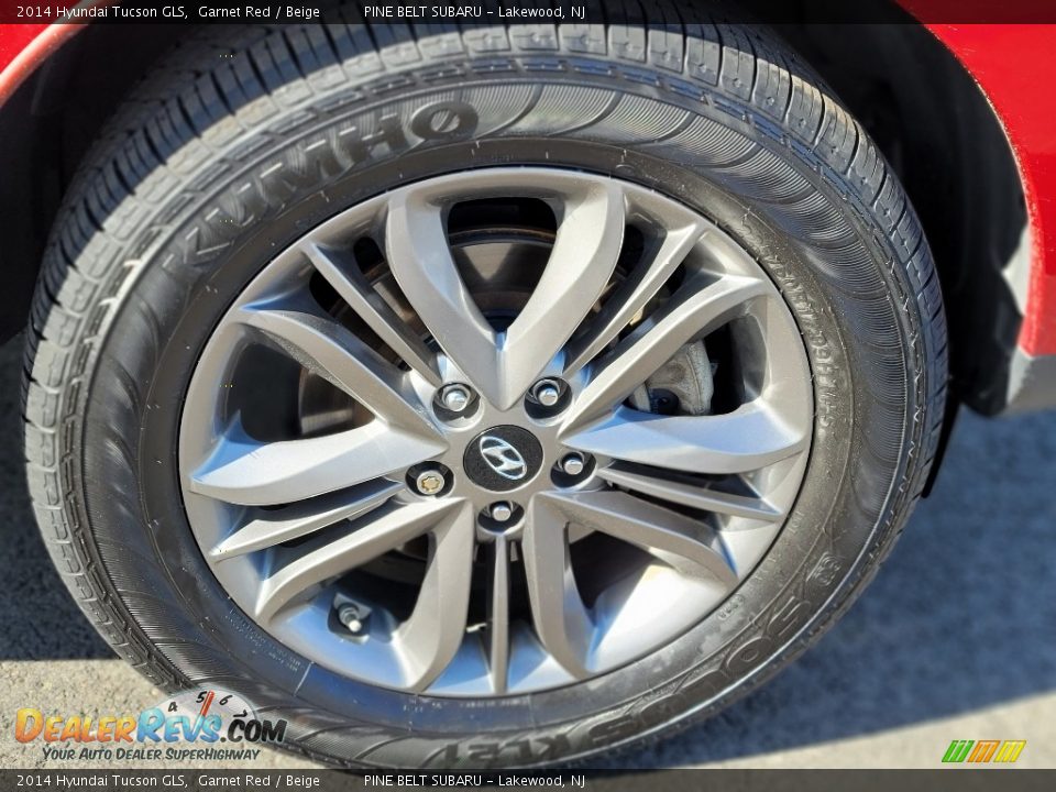 2014 Hyundai Tucson GLS Garnet Red / Beige Photo #18