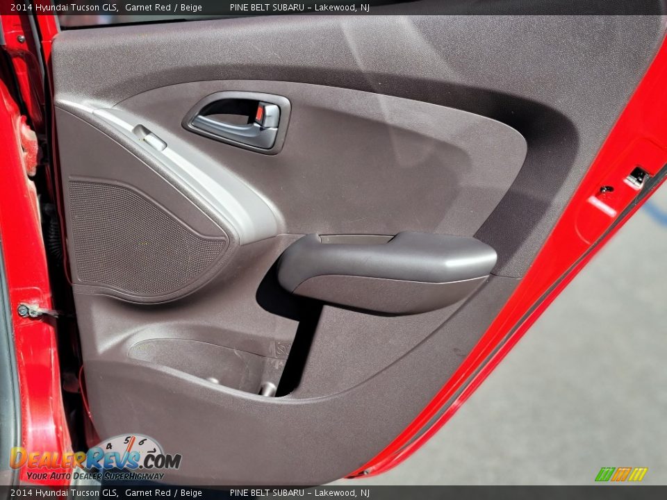 2014 Hyundai Tucson GLS Garnet Red / Beige Photo #22
