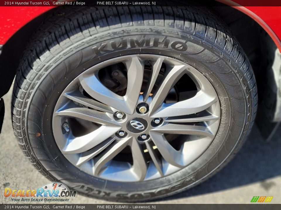 2014 Hyundai Tucson GLS Garnet Red / Beige Photo #24