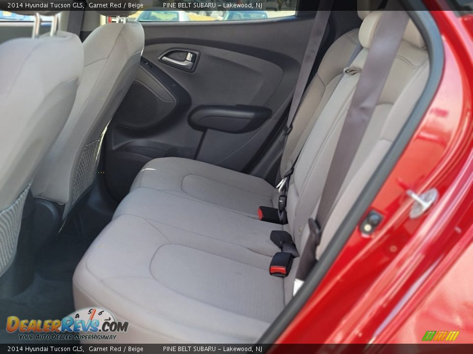 2014 Hyundai Tucson GLS Garnet Red / Beige Photo #27