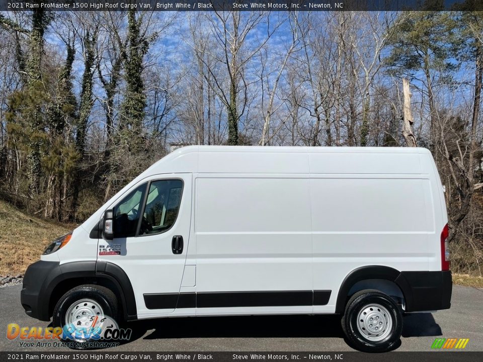 2021 Ram ProMaster 1500 High Roof Cargo Van Bright White / Black Photo #1